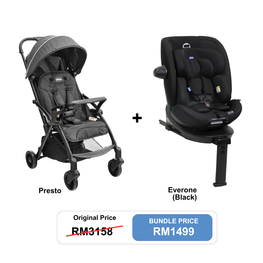 [Bundle Set] Chicco Everone Car Seat + Chicco Presto Stroller